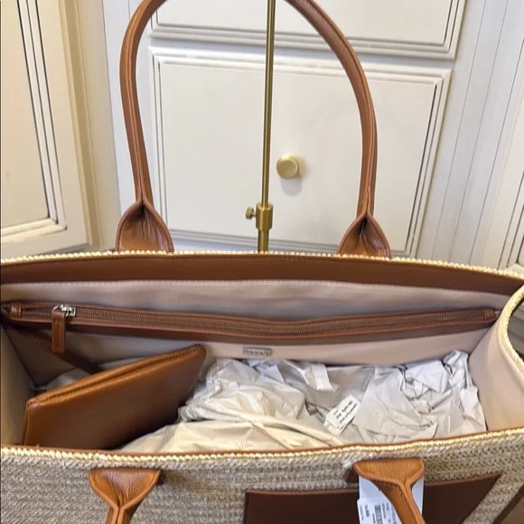 BCBG Large Brown and Tan Tote Bag - Picture 3 of 7